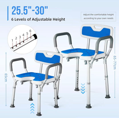 6 niveles de altura ajustable 25.5 a 30 pulgadas