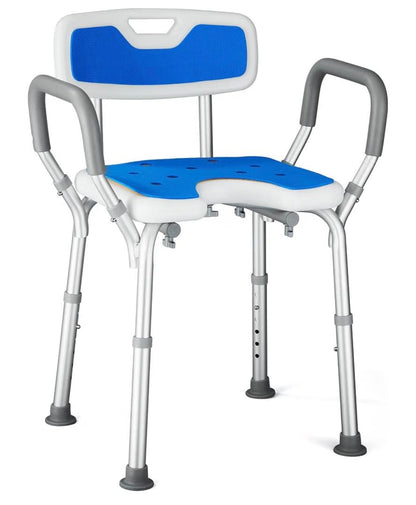 Silla de ducha ortopédica con reposabrazos