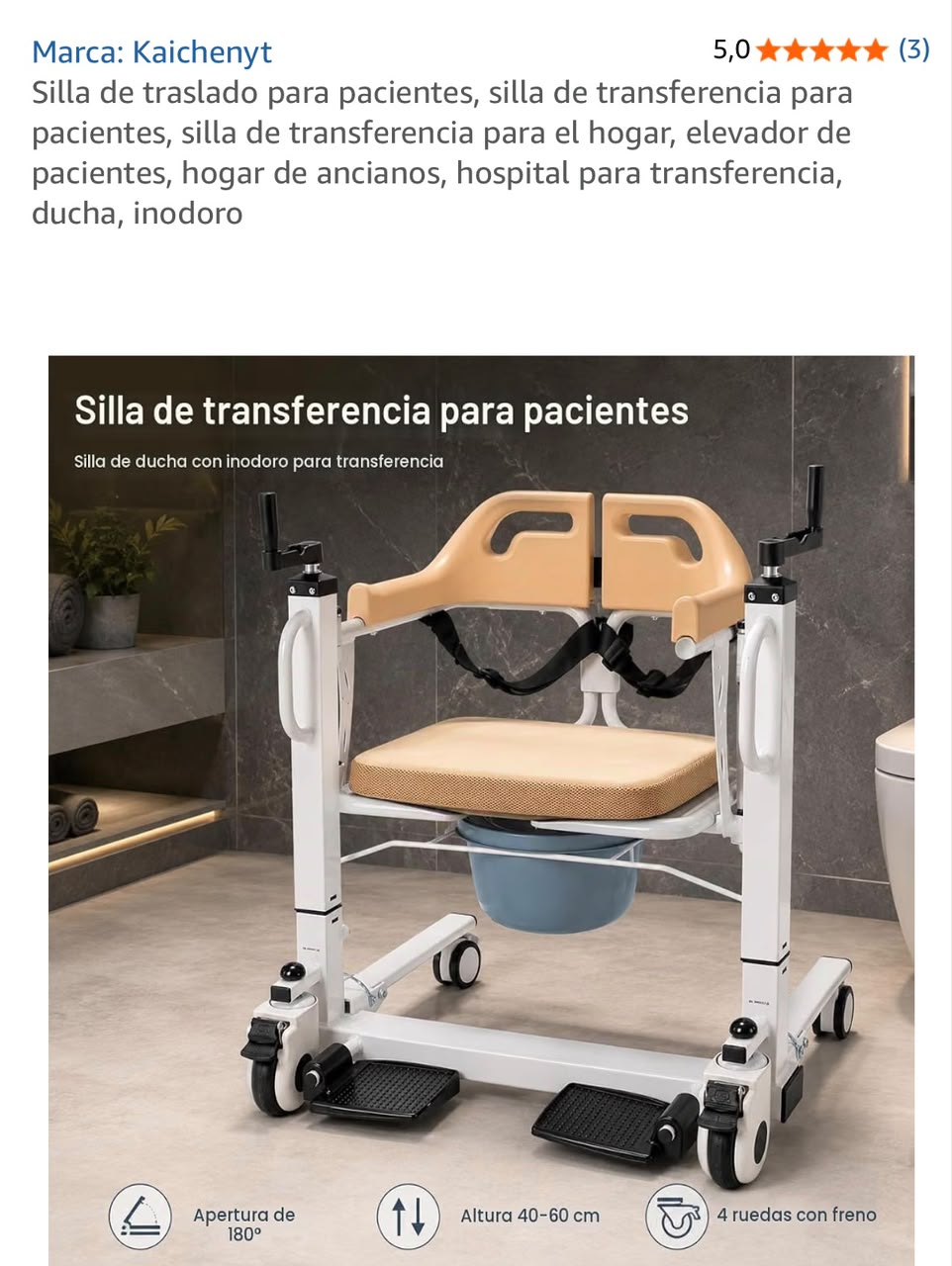 Silla Kaichenyt 4 en 1 - funciones completas