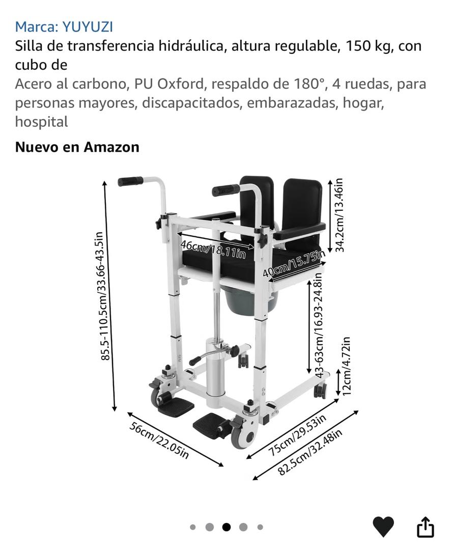 Silla YUYUZI - mecanismo hidráulico de altura